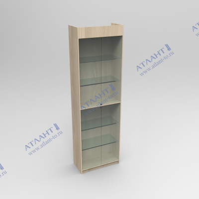 Витрина для вина с прямыми полками застекленная ВВП-4