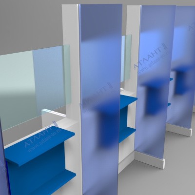 Стойки регистратуры СРПС-2 сборка